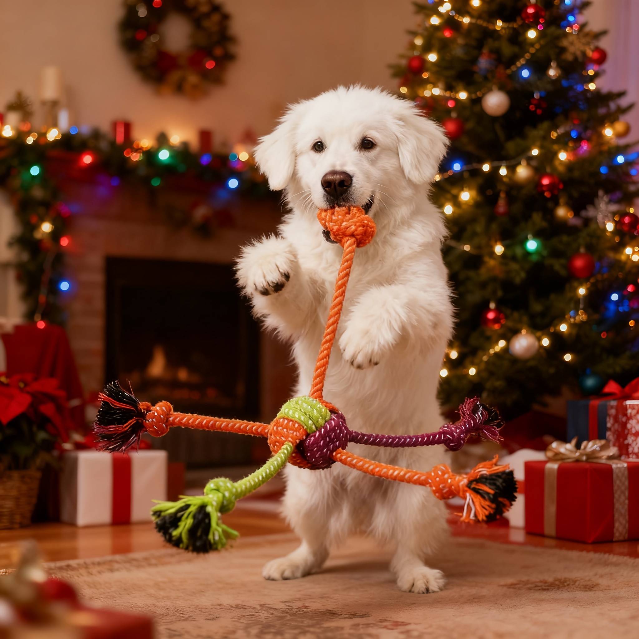 TASAHNI Heavy-Duty Chew-Resistant Knotting Dog Rope Toy