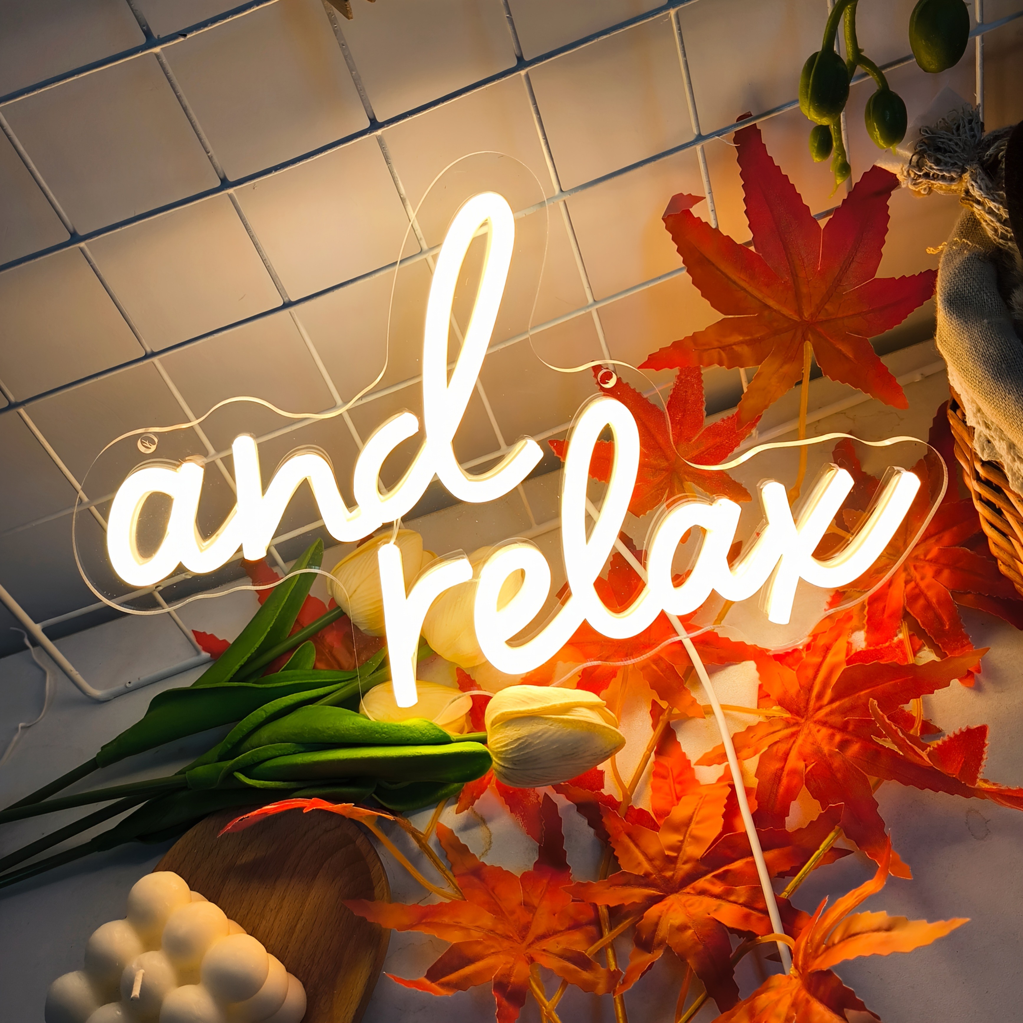 LIUYANG And Relax Neon Sign for Wall Decor
