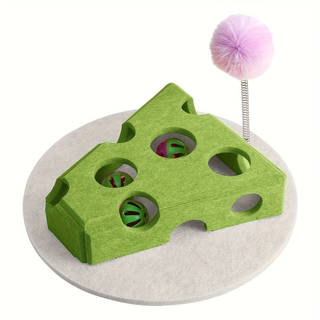 SUNGDOGIN Interactive Cat Toys with Felt Maze Box