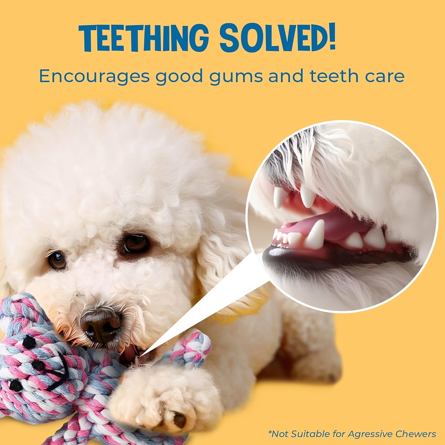 SUNGDOGIN Teething Toys & Dog Leashes