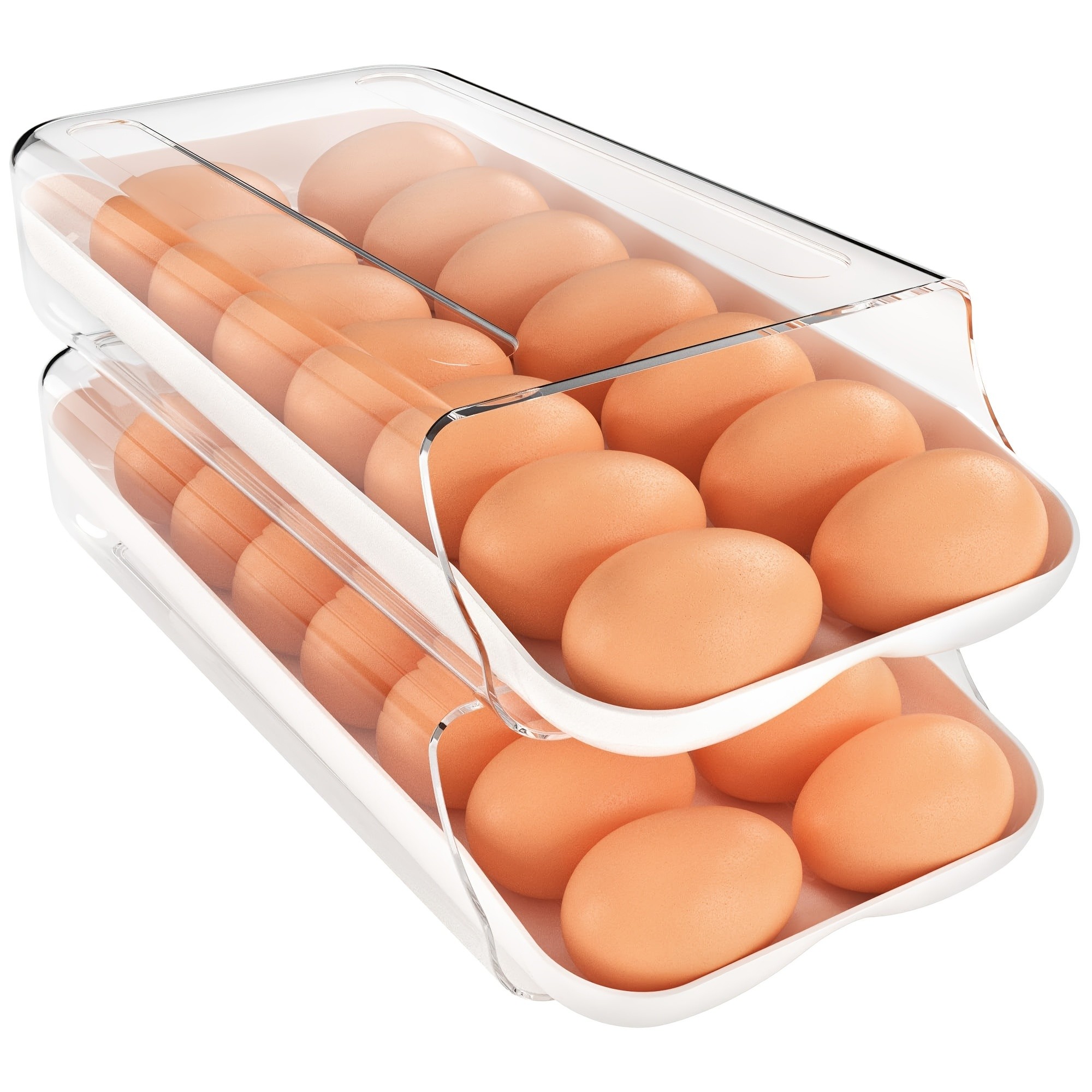 VITSCAN 2-Pack Automatic Egg Dispenser for Refrigerator