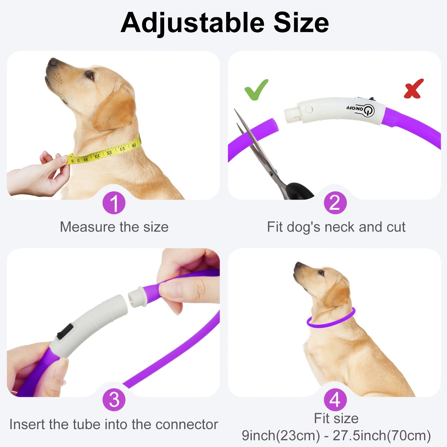 JOYTALE LED Glowing Pet Collar