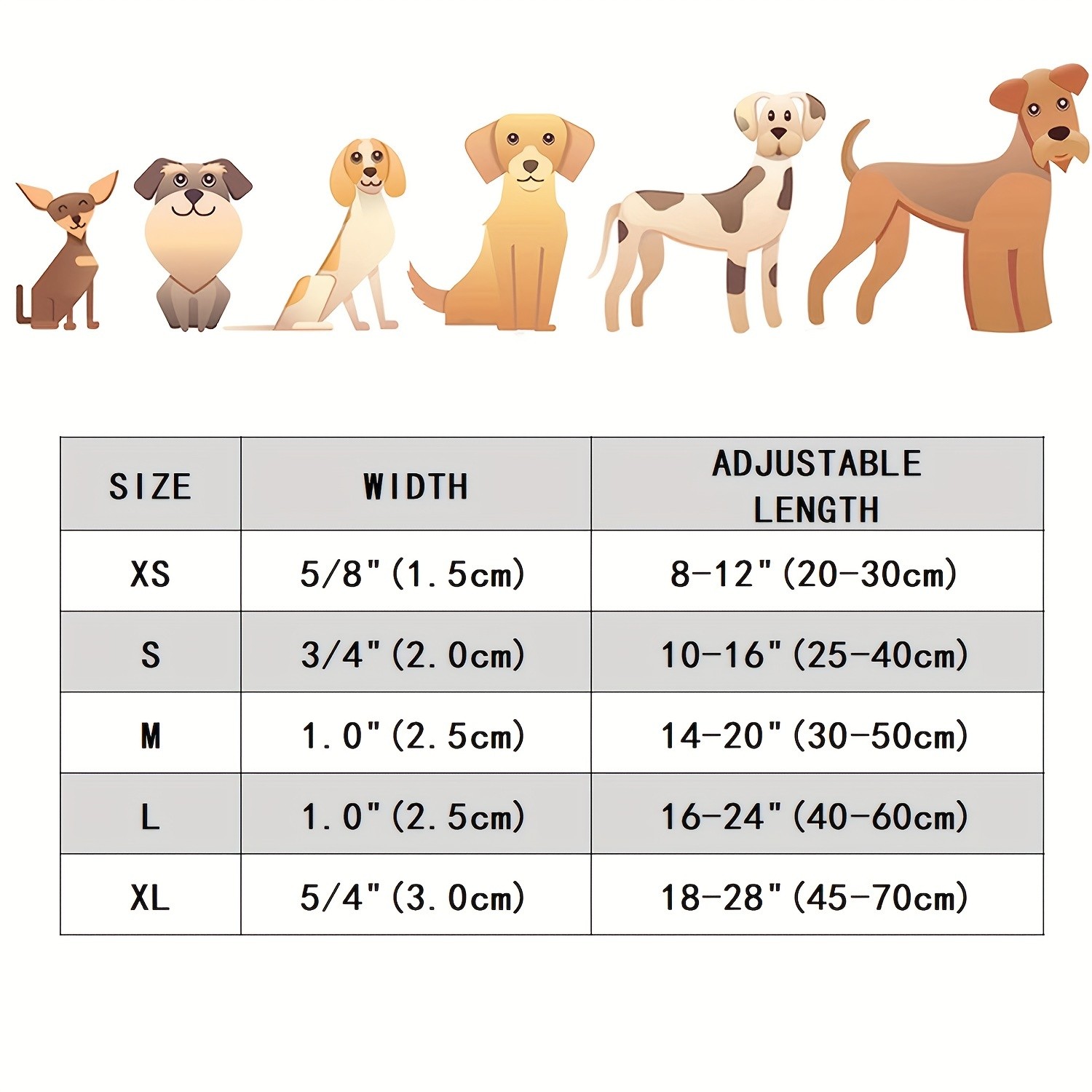 TAGLORY Reflective Dog Collar