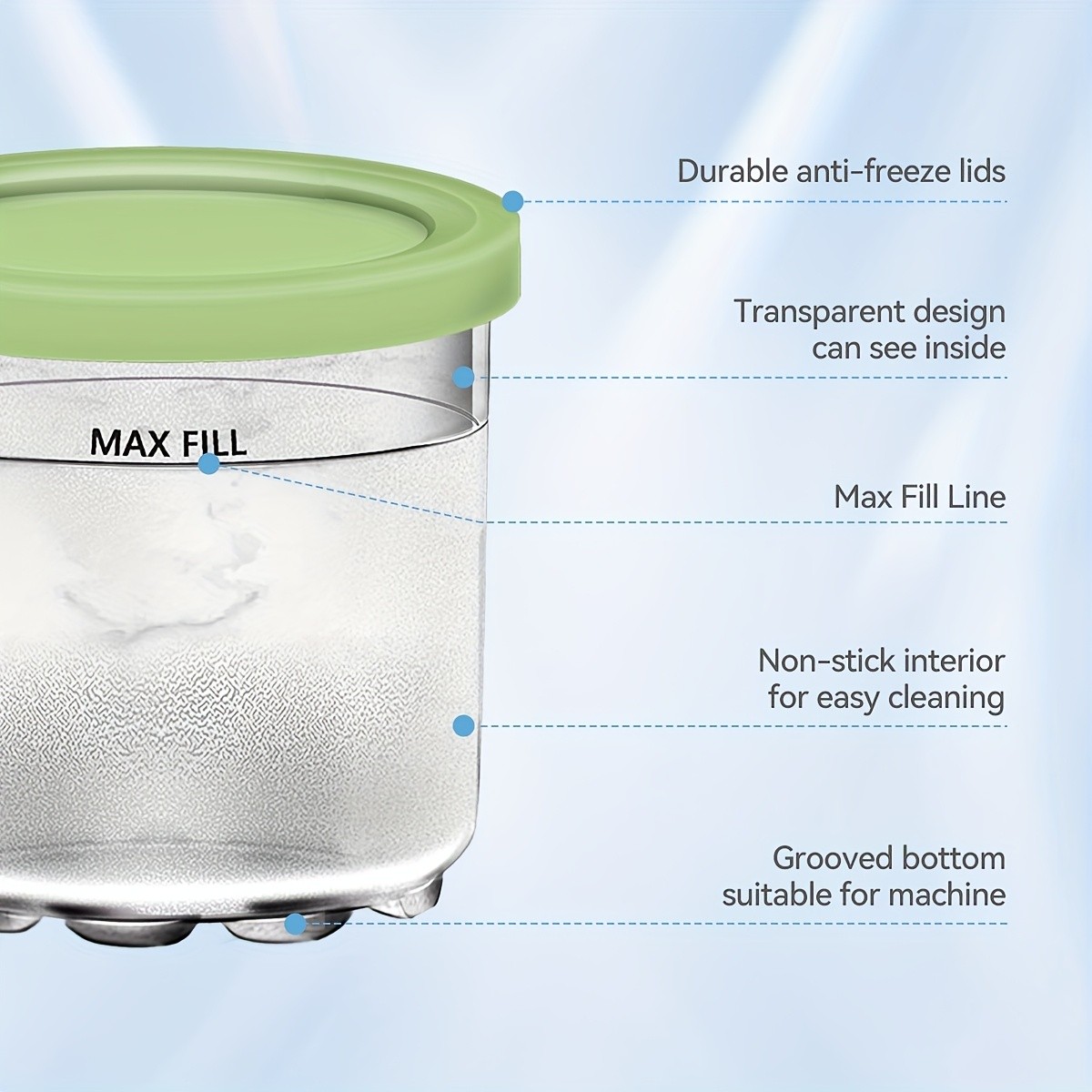 TheaPro 4/8 Pack Creami Containers