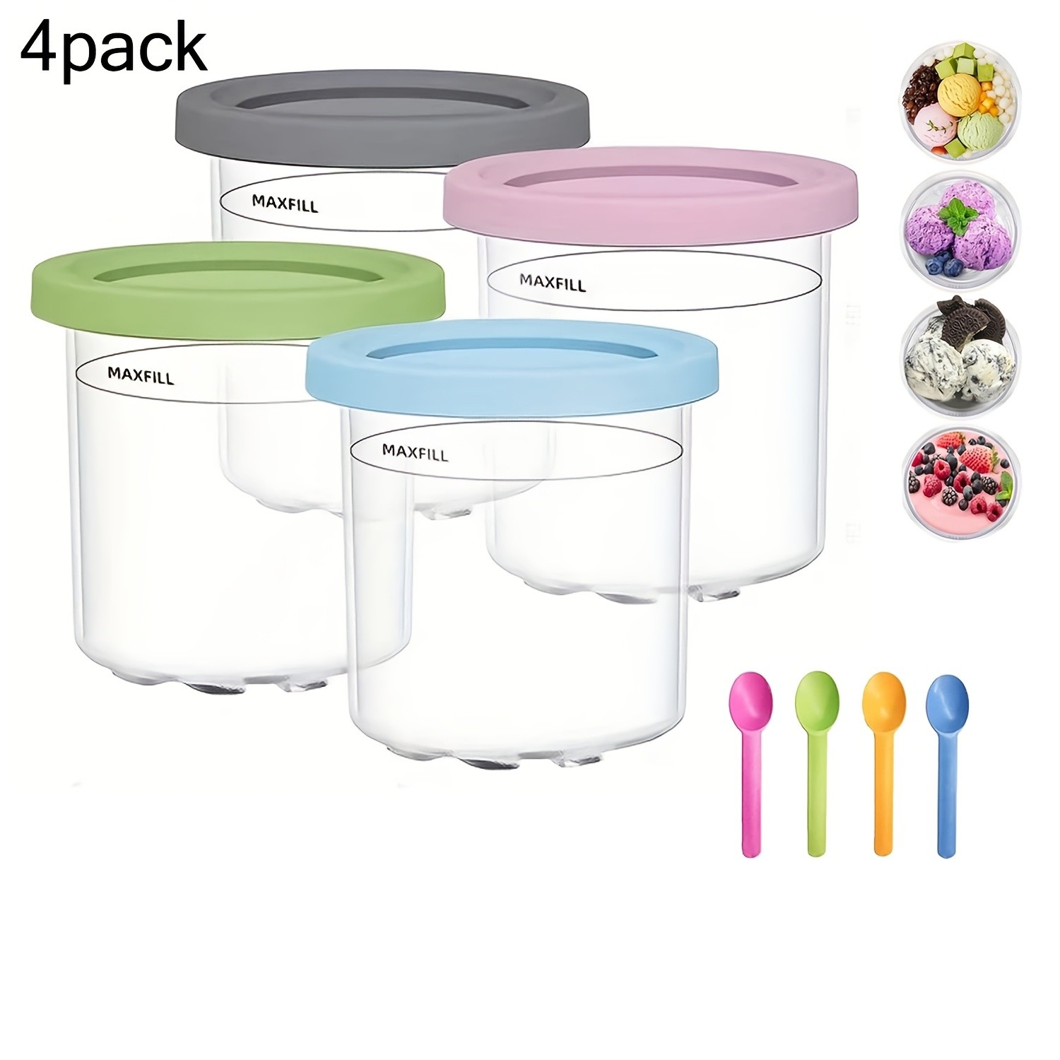TheaPro 4/8 Pack Creami Containers