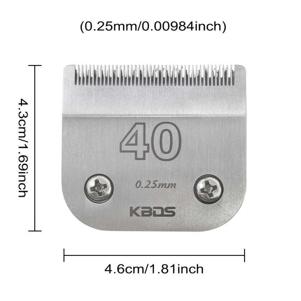 KBDS #40 Detachable A5 Pet Dog Grooming Clipper Blades