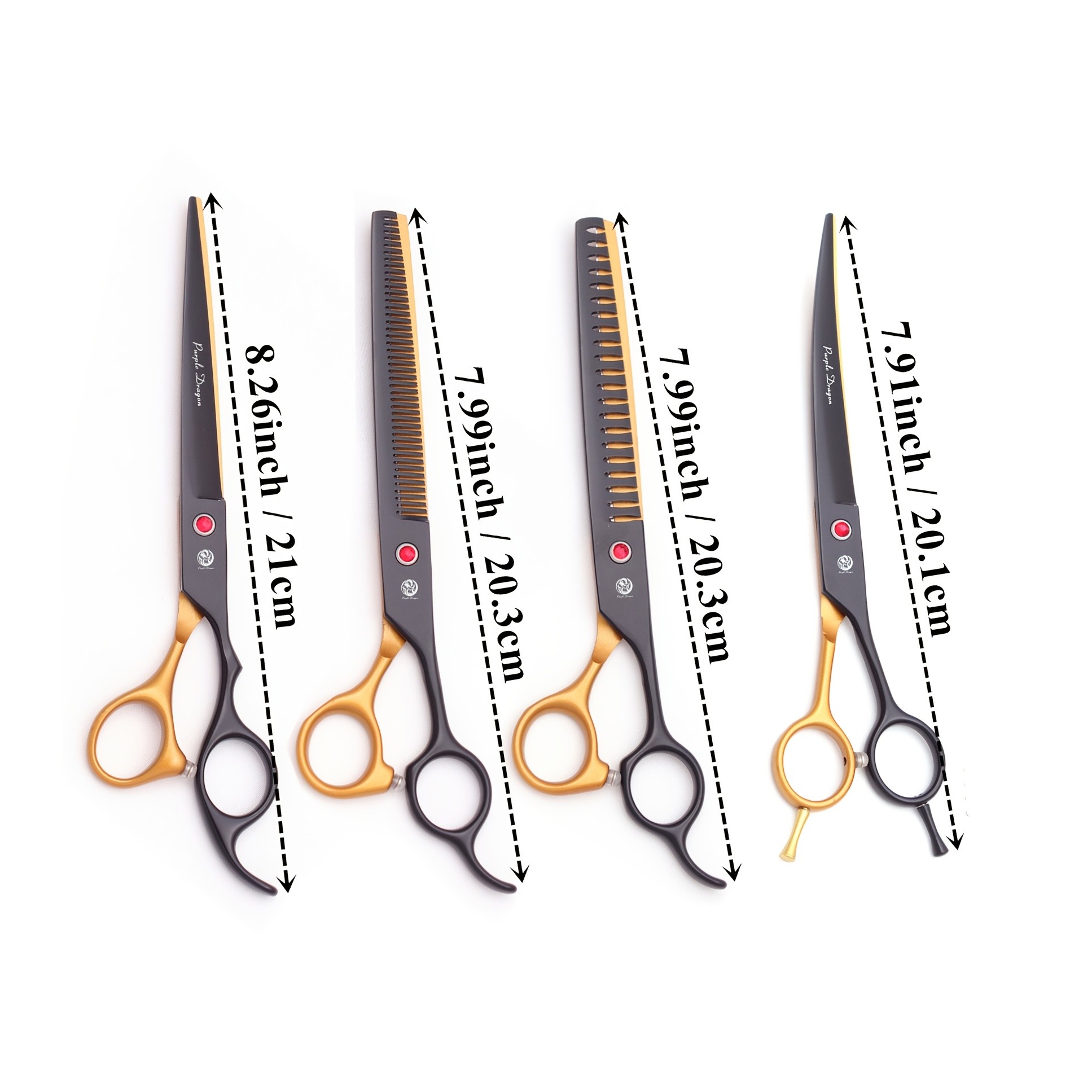 Purple Dragon Japan Stainless Dog Grooming Scissors