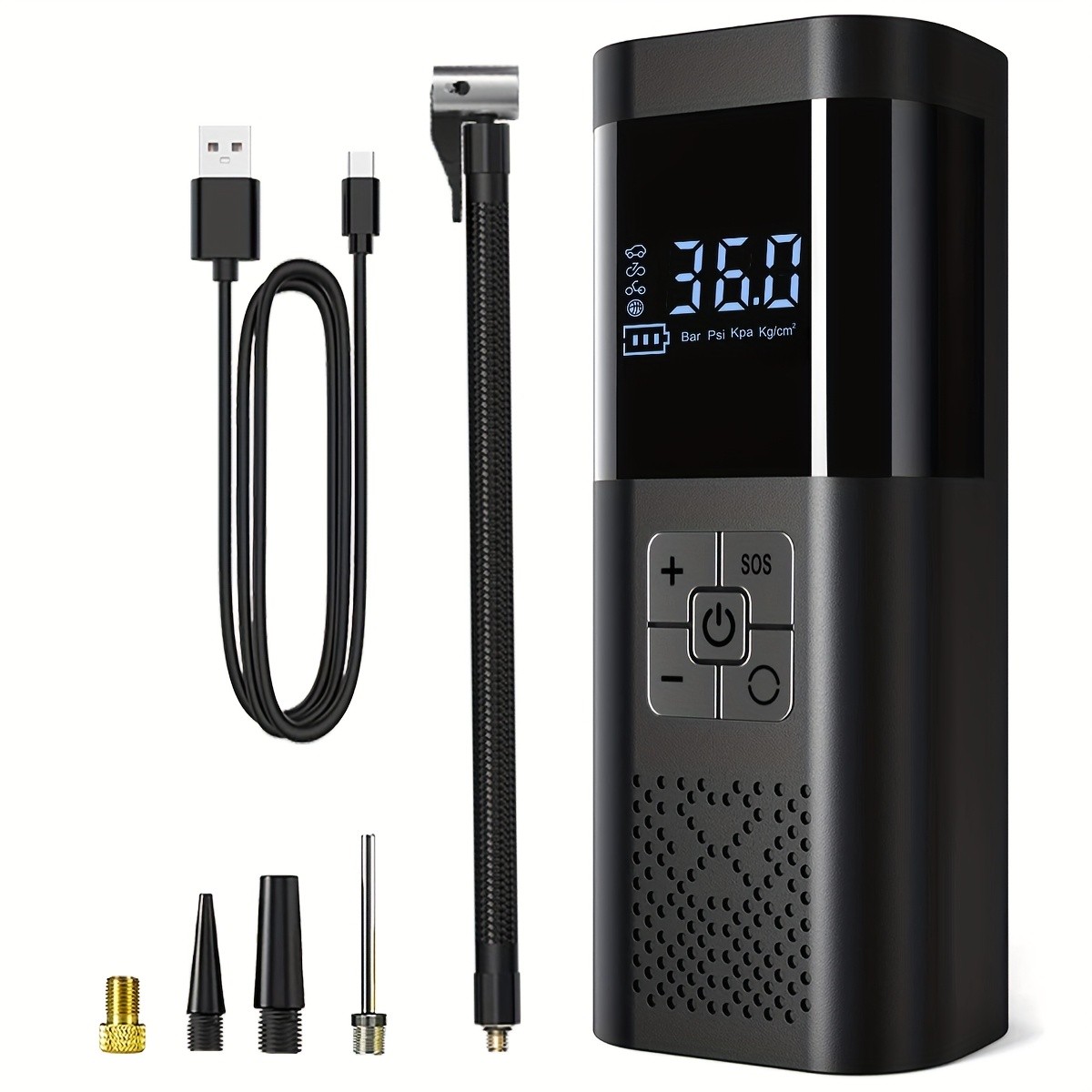 SERVOMASTER Smart One-Button Wireless Car Tire Inflator