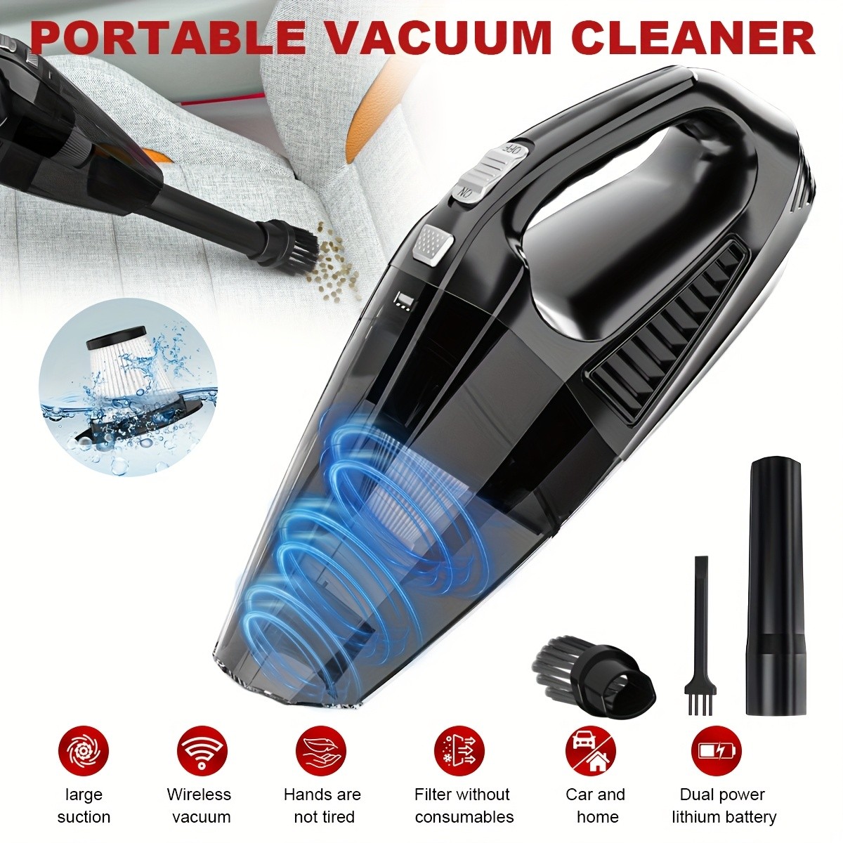 SERVOMASTER Cordless Handheld Vacuum Cleaner