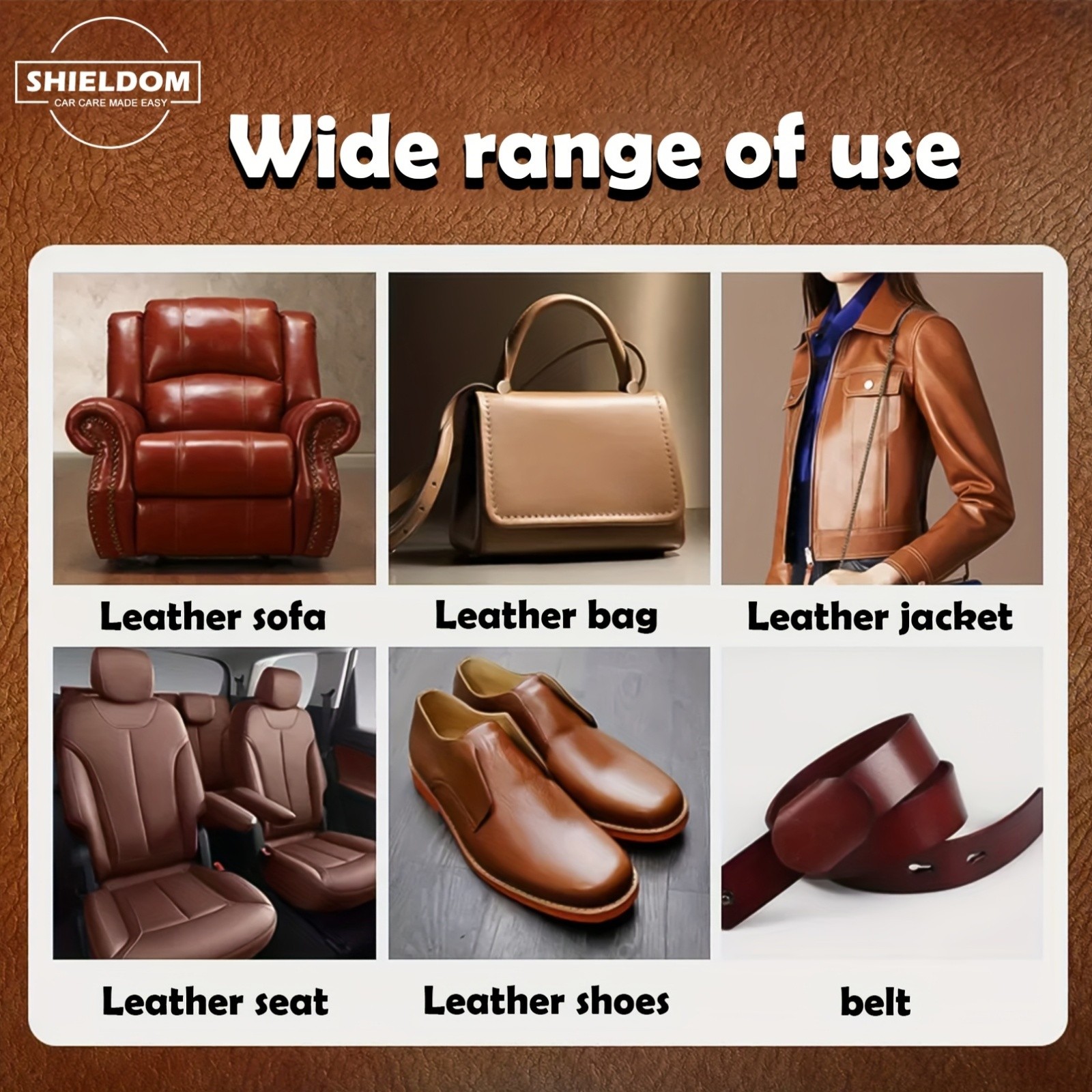 SHIELDOM Leather Care Wipes