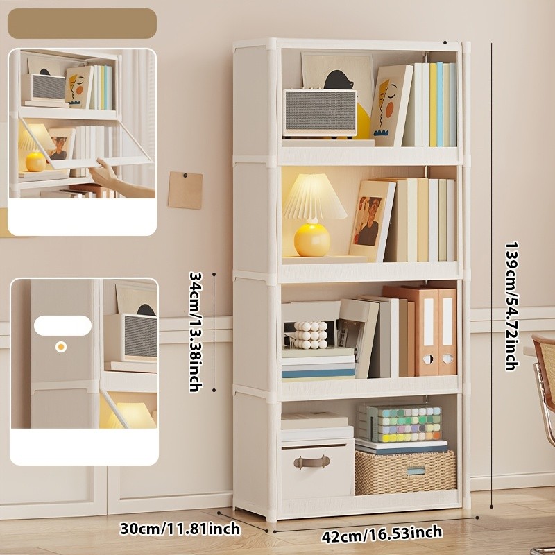 UDEAR Large Vertical Multi-Tier Bookshelf