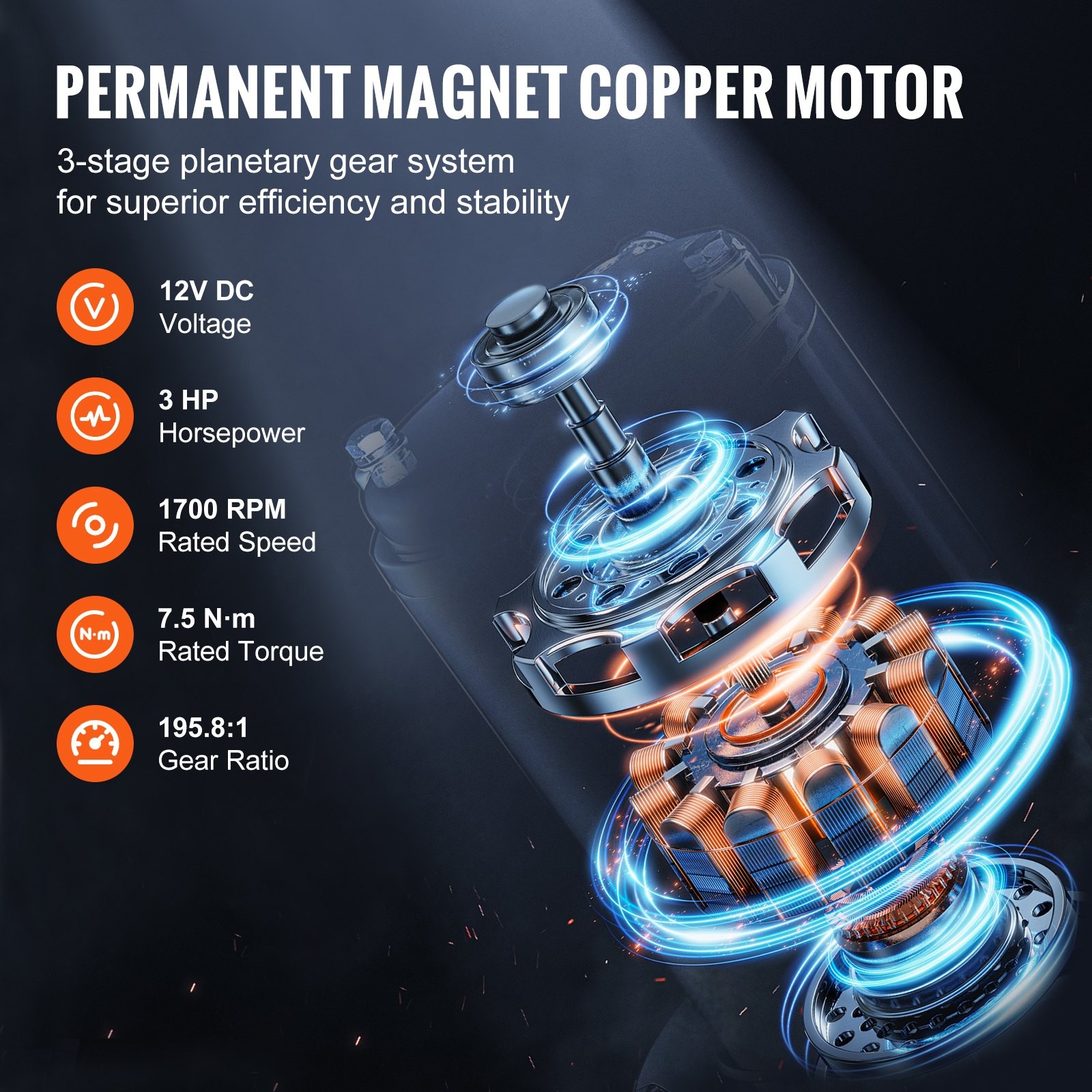 Electric Winch with Remote Control