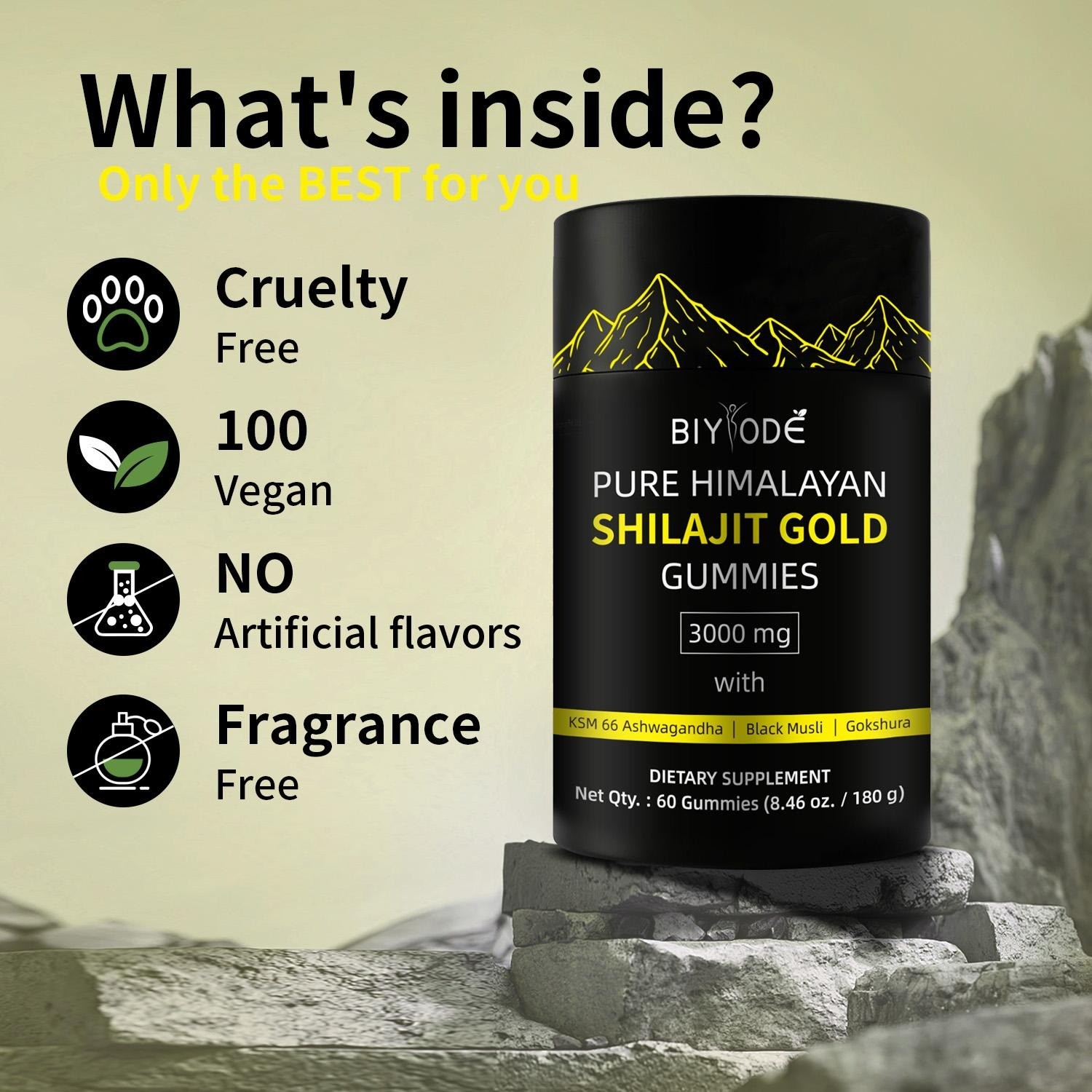 Biyode Pure Himalayan Shilajit Gold Gummies: A Natural Powerhouse for Your Health