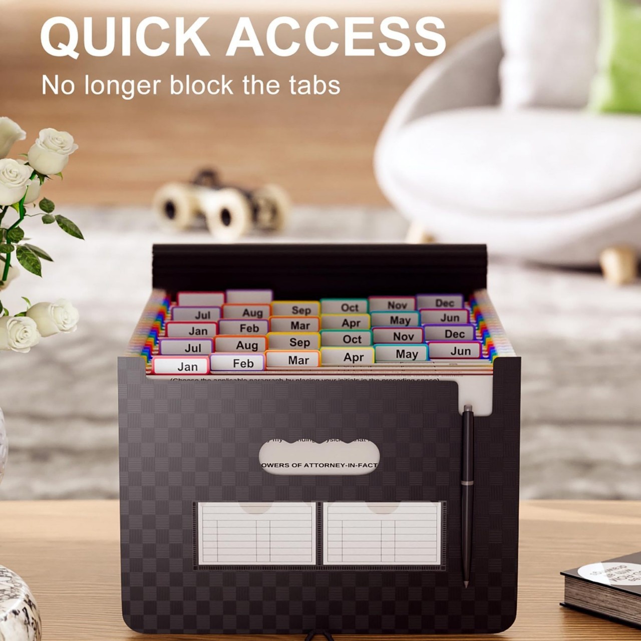 Accordion File with Alphabetical Sorting