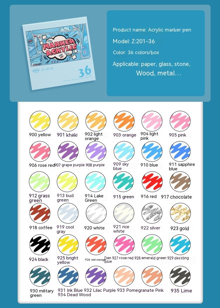 120 Color Marker Pens