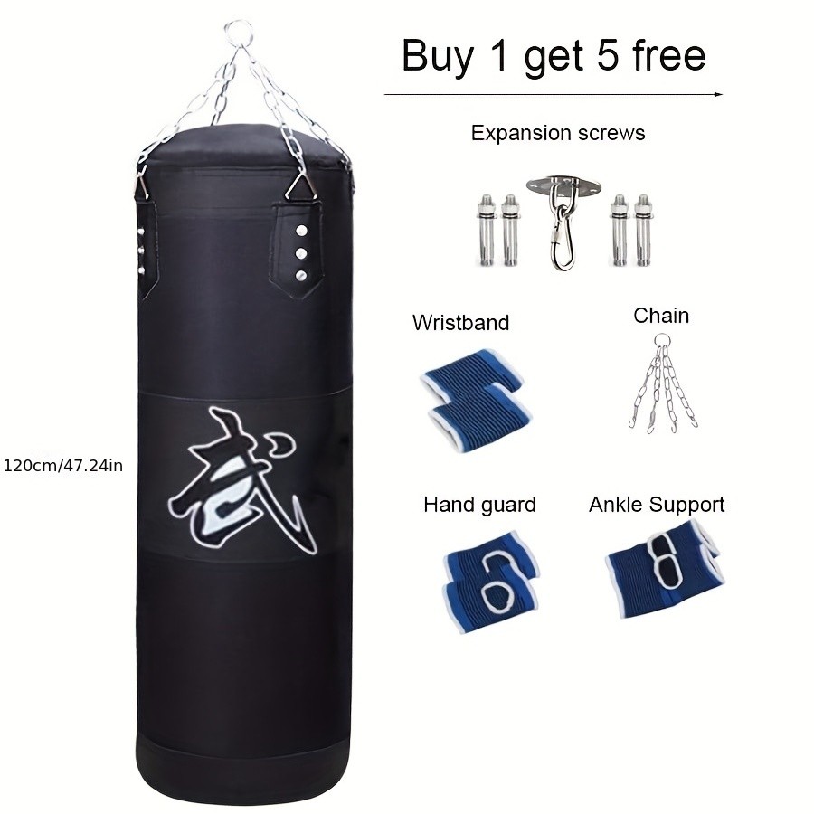Kick Boxing Set with Ceiling Hook Steel Chain  Perfect for Home Gym Training