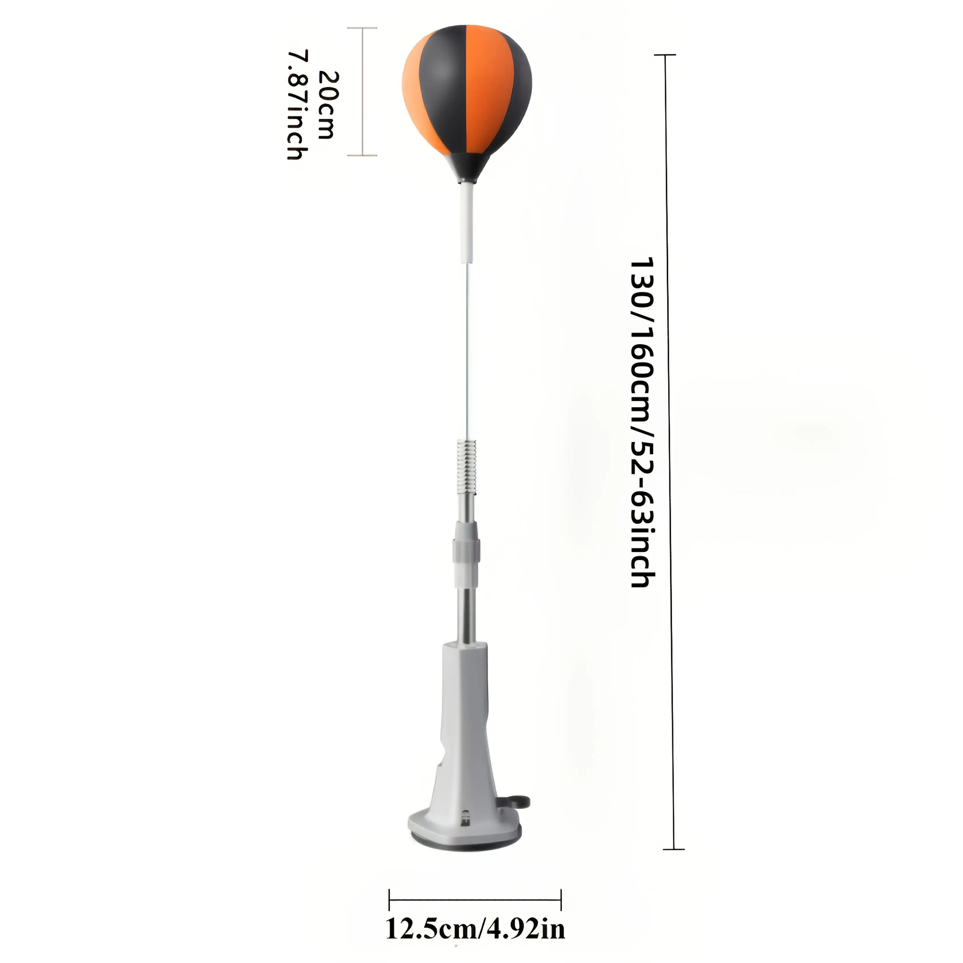 Adjustable Heavy-Duty Boxing Bag Sturdy Frame & Strong Suction Base for Home Gym, Boxing & Kickboxing