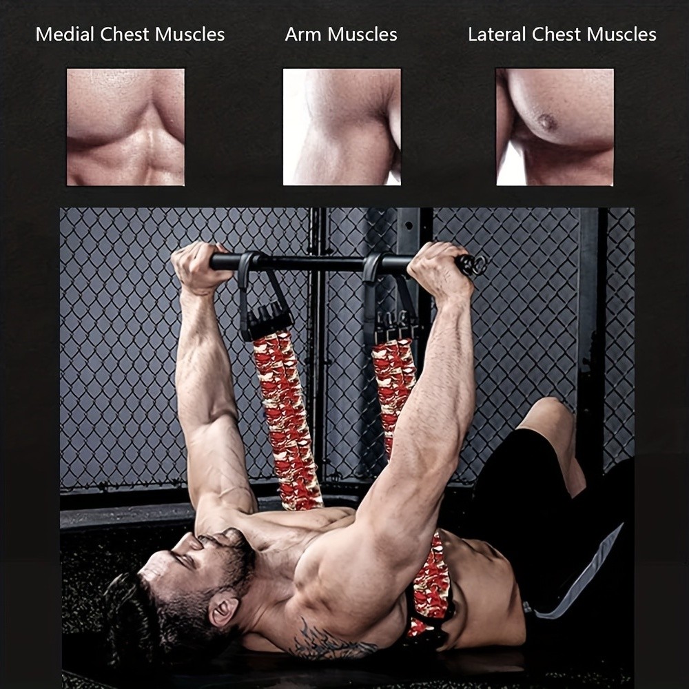 3pcs Adjustable Bench Press Push Up Resistance Bands Maximize Your Chest and Arm Strength