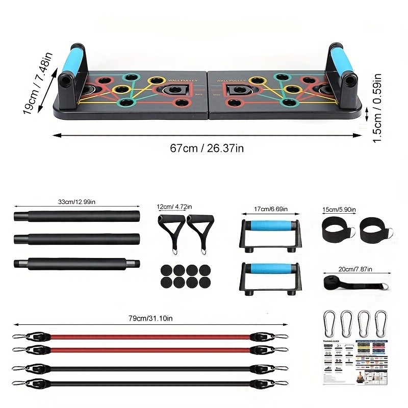 New Push-Up Board Fitness Set Ultimate Home Workout Solution for Chest, Abs, and Back Muscles