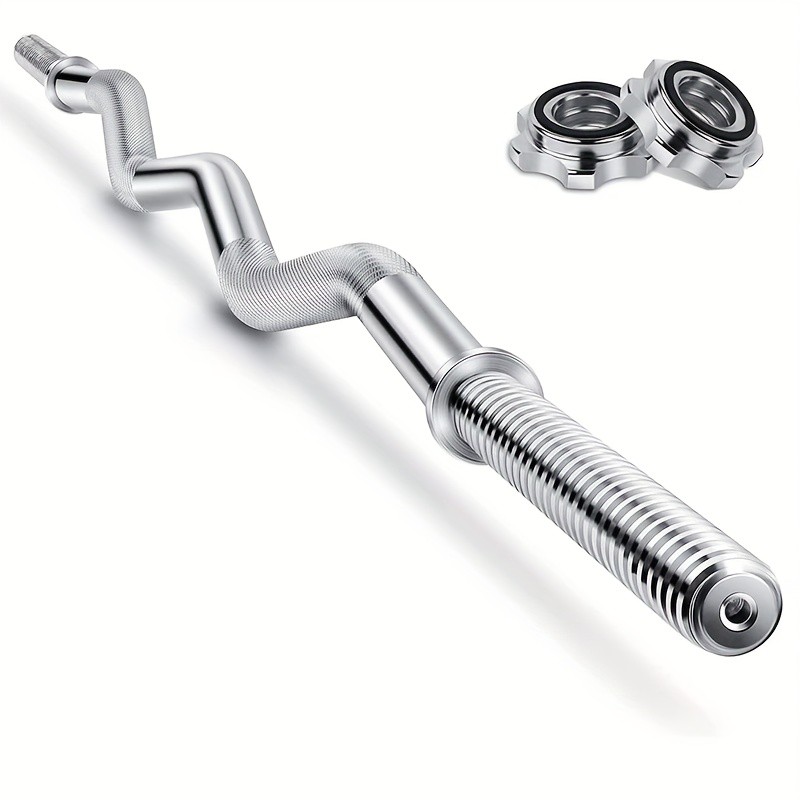 1.2m/47" Heavy Duty Curl Weight Lifting Bar Build Stronger Arms with Precision