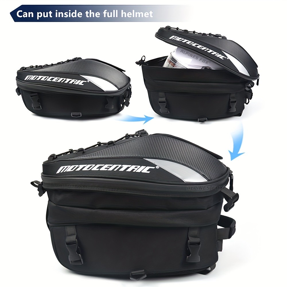 MOTOCENTRIC 37L High Capacity Motorcycle Tail Bag