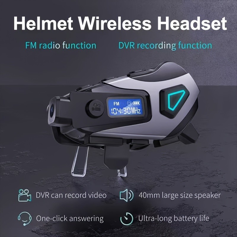 New Motorcycle Helmet with HD Audio & Smart Communication System