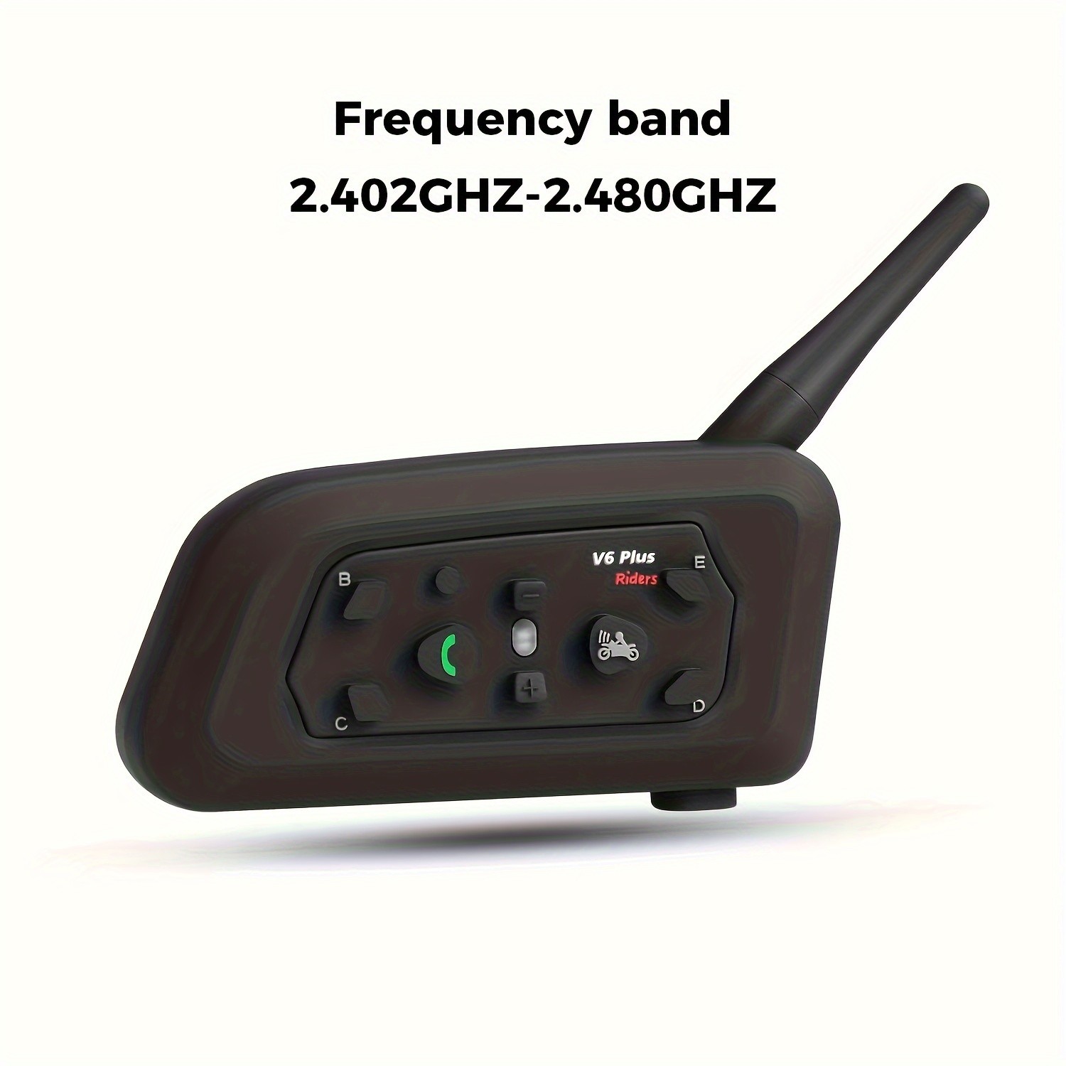 6-Rider V6 Plus Motorcycle Helmet Wireless Intercom Headset