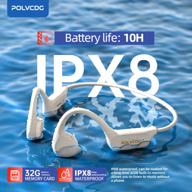POLVCDG Audio 2024 New X7 Wireless Bone Conduction Headphones: Perfect for Active Lifestyles