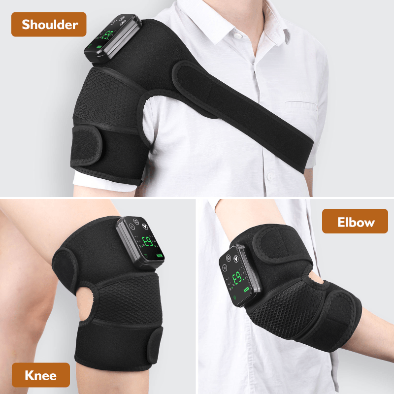 Heating Vibration Knee Pad Electric Massager: Multi-Function Shoulder and Knee Pain Relief