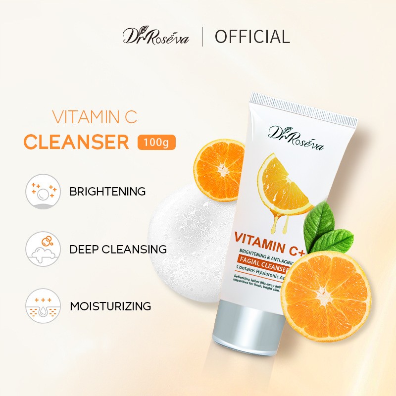 Dr. Rosva Vitamin C+ Brightening & Anti-Aging Facial Cleanser