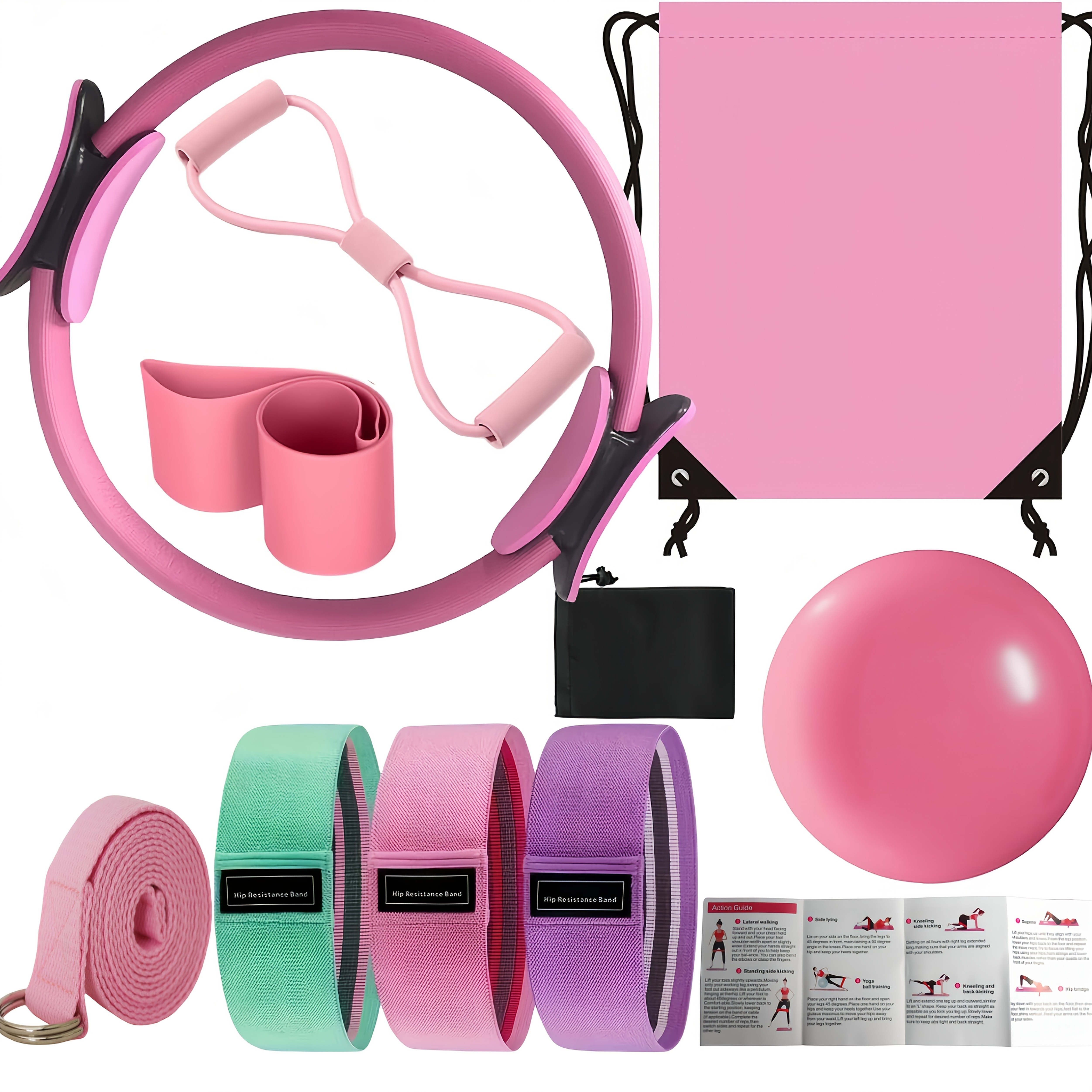 10pcs Yoga Fitness , Pilates  Kit