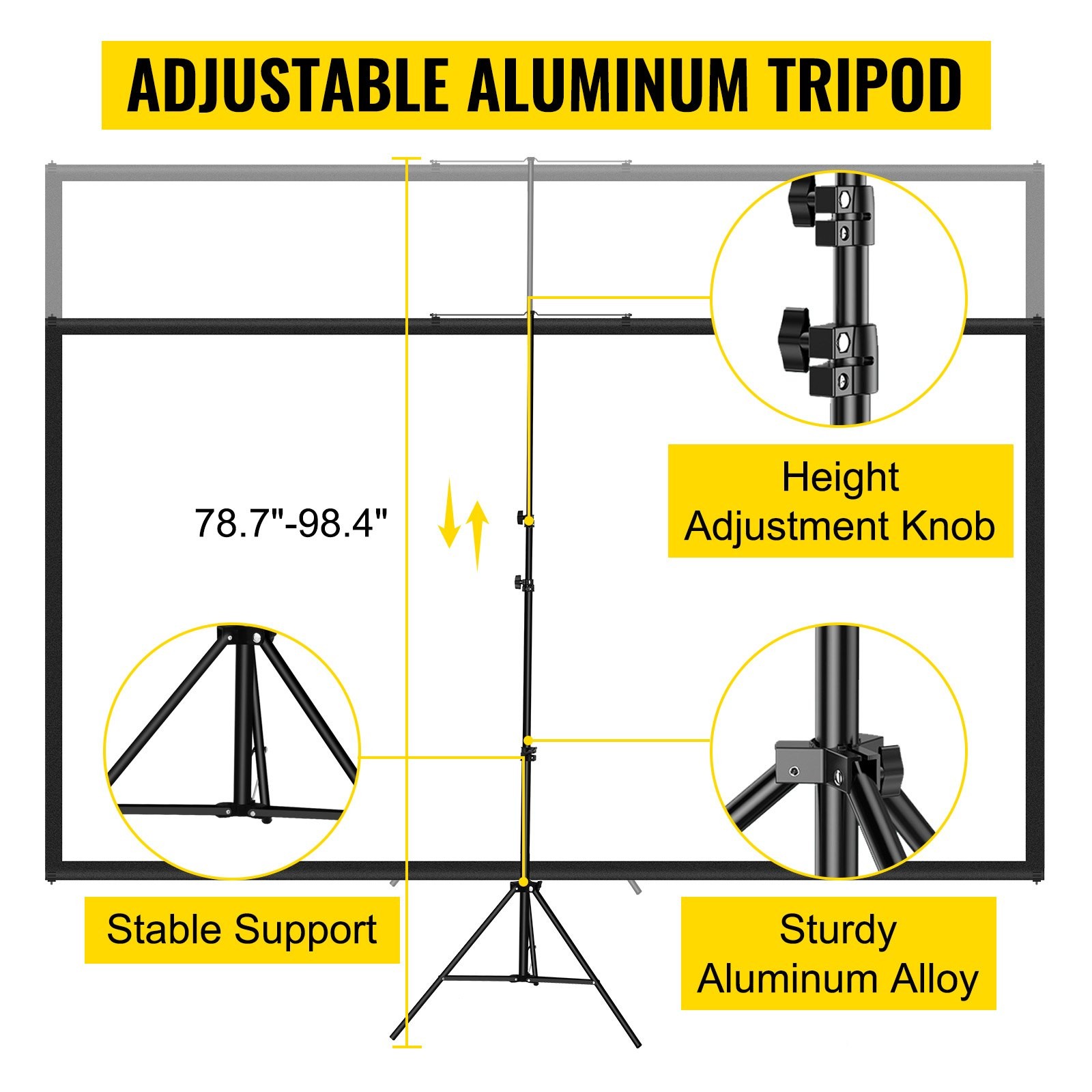 Tripod Projector Screen Stand