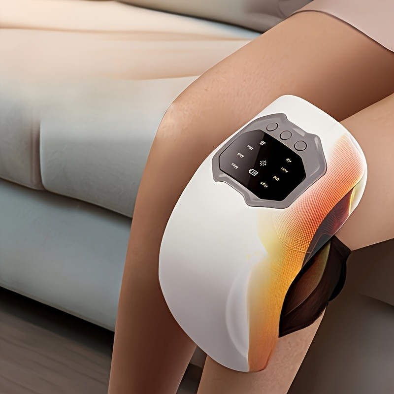 New Electric Heating Knee Joint Massager Hot Compress, Warm and Vibrating Massager for Elderly Knee Pads