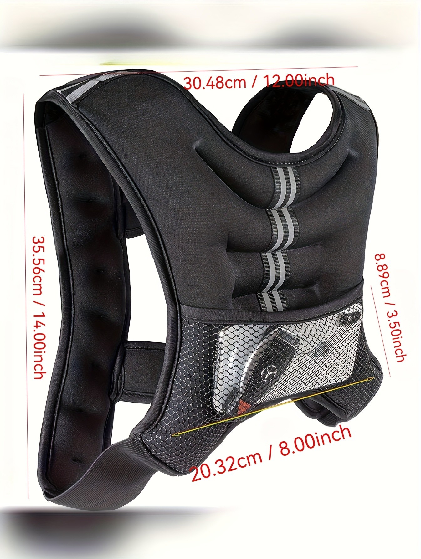 10kg Adjustable Exercise Weight Vest for Men & Women Breathable Mesh with Padded Straps for Enhanced Workouts