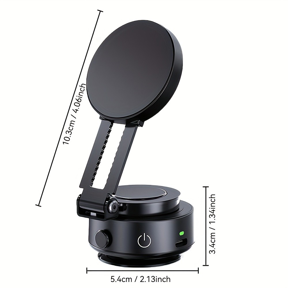 Upgraded Magnetic Suction Mobile Phone Holder for Car 360 Rotation, Retractable, Strong Suction and High Stability