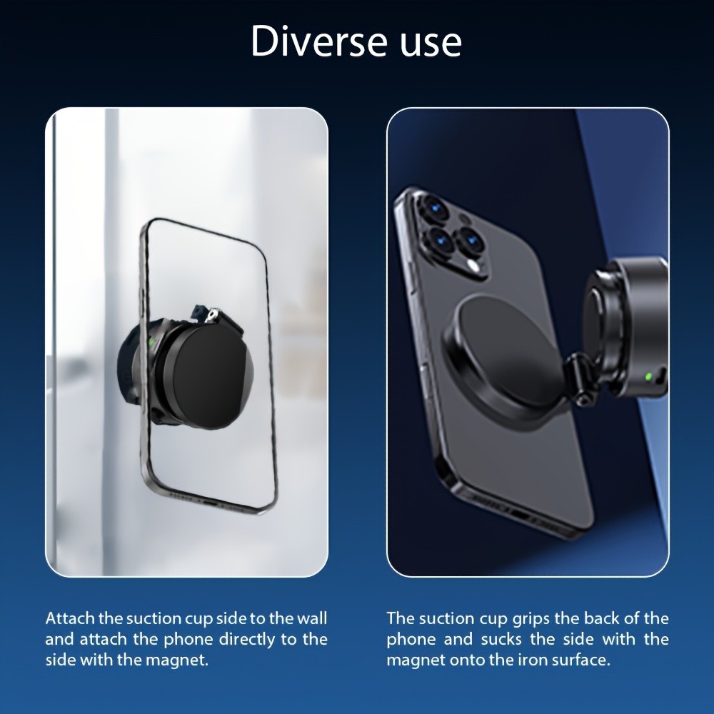 Upgraded Magnetic Suction Mobile Phone Holder for Car 360 Rotation, Retractable, Strong Suction and High Stability