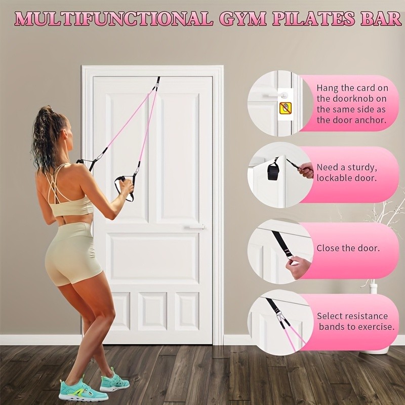 19pcs 3-Section Pilates Stick  Multi-Functional Fitness Equipment for Home Pilates and Yoga