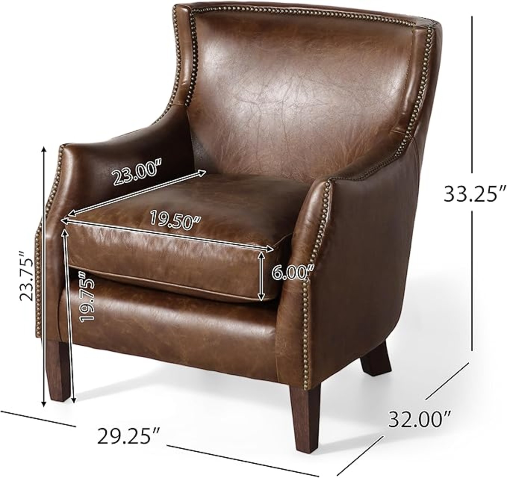 Leather Wingback Chair