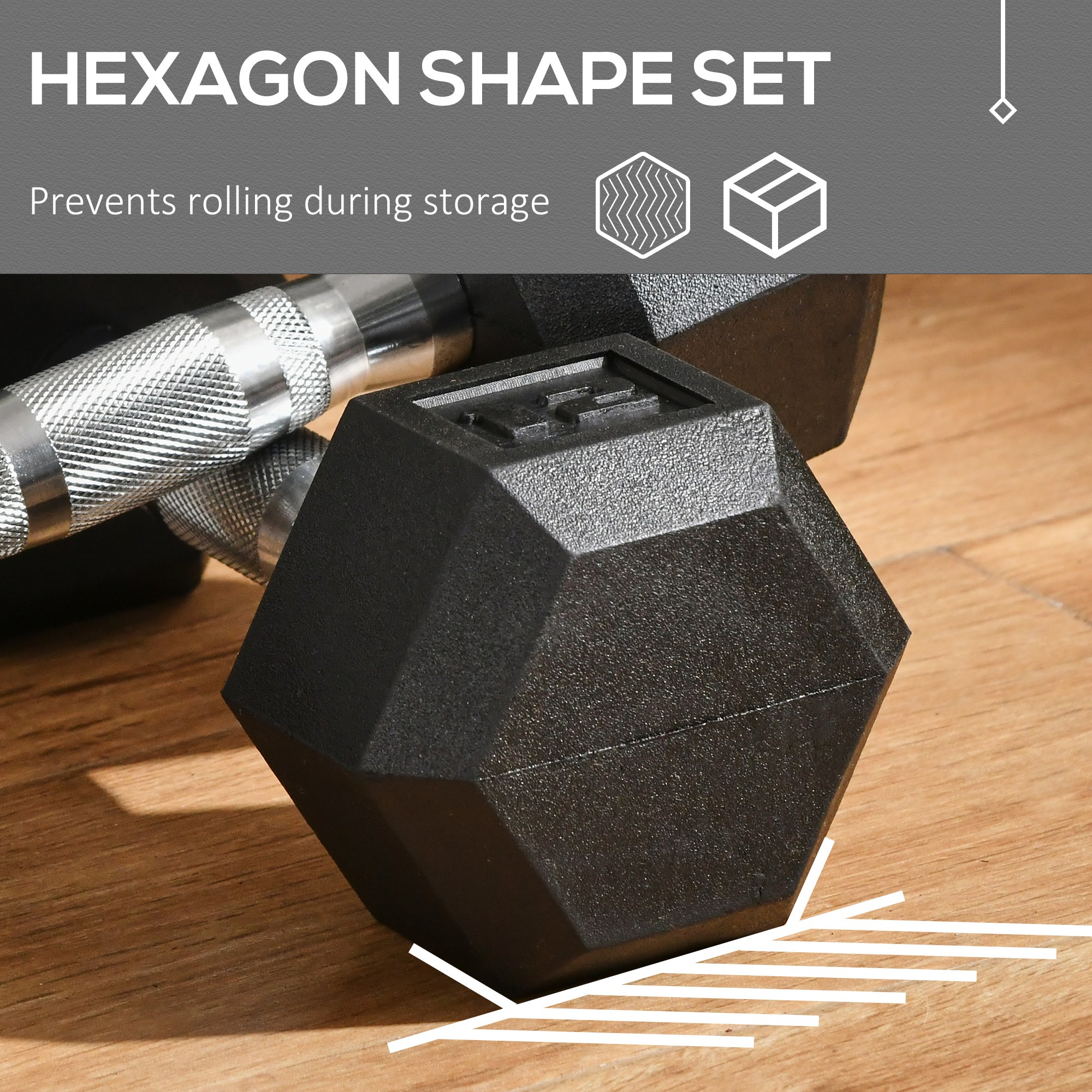 Hex Dumbbell Set