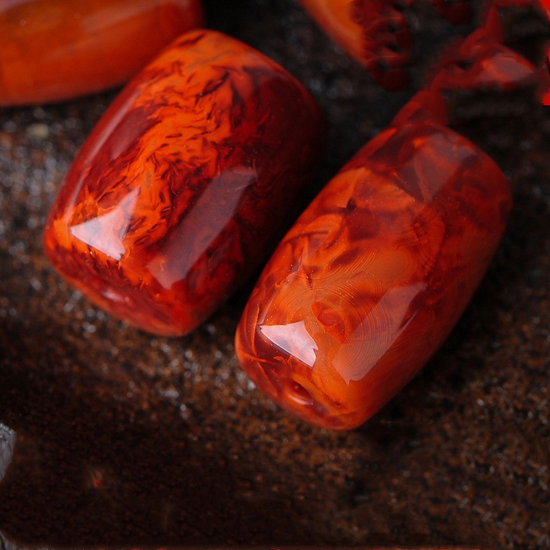 Red Agate Beads