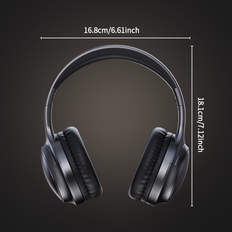 ASUS Wireless Over-Ear Headphones, ANC Active Noise Cancellation, Immersive Sound, Adjustable Foldable Design, Comfortable Fit for All Ear Shapes, Built-in Microphone, Ideal for Gamers and Movie/Music Enthusiasts