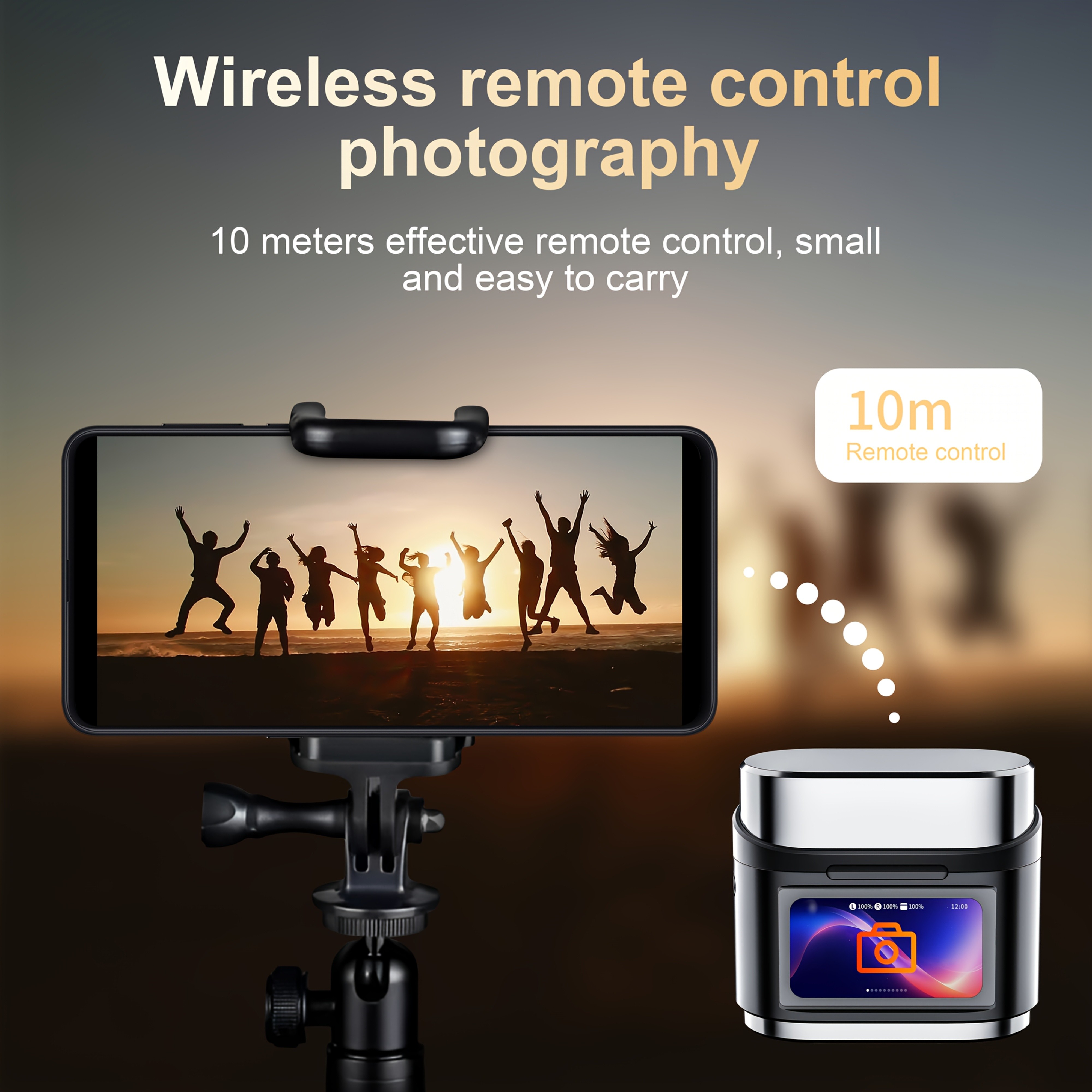 Active Noise-Canceling Headphones with Smart Digital Display Touchscreen, Wireless Earbuds Compatible with iPhone and Android, True Wireless TWS Earbuds, Featuring 6 Microphones for Perfect Calls, Voice Control, Up to 40 Hours of Gaming Time