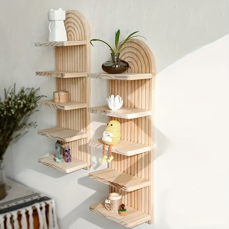 Wooden Multi-Tier Storage Rack  Stylish and Practical Storage Solution