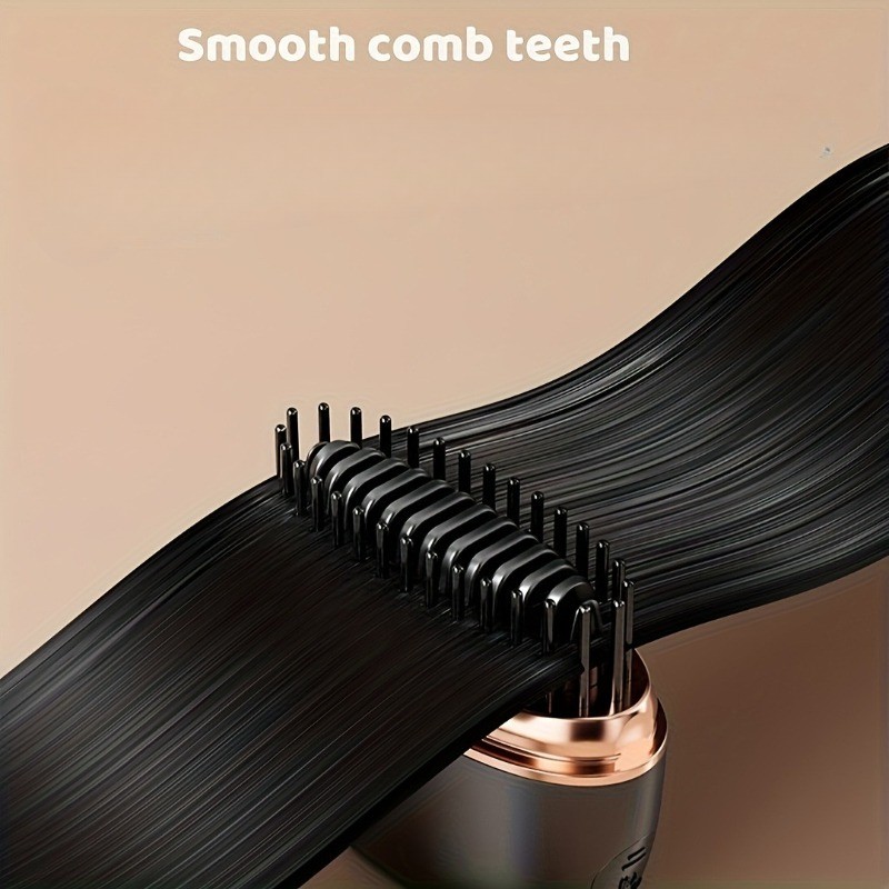 Mini Cordless Portable Straightening Comb  Smooth, Frizz-Free Hair Anywhere