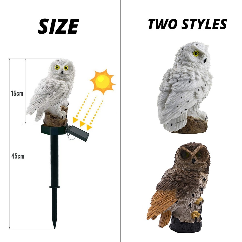 Waterproof Solar Owl Light