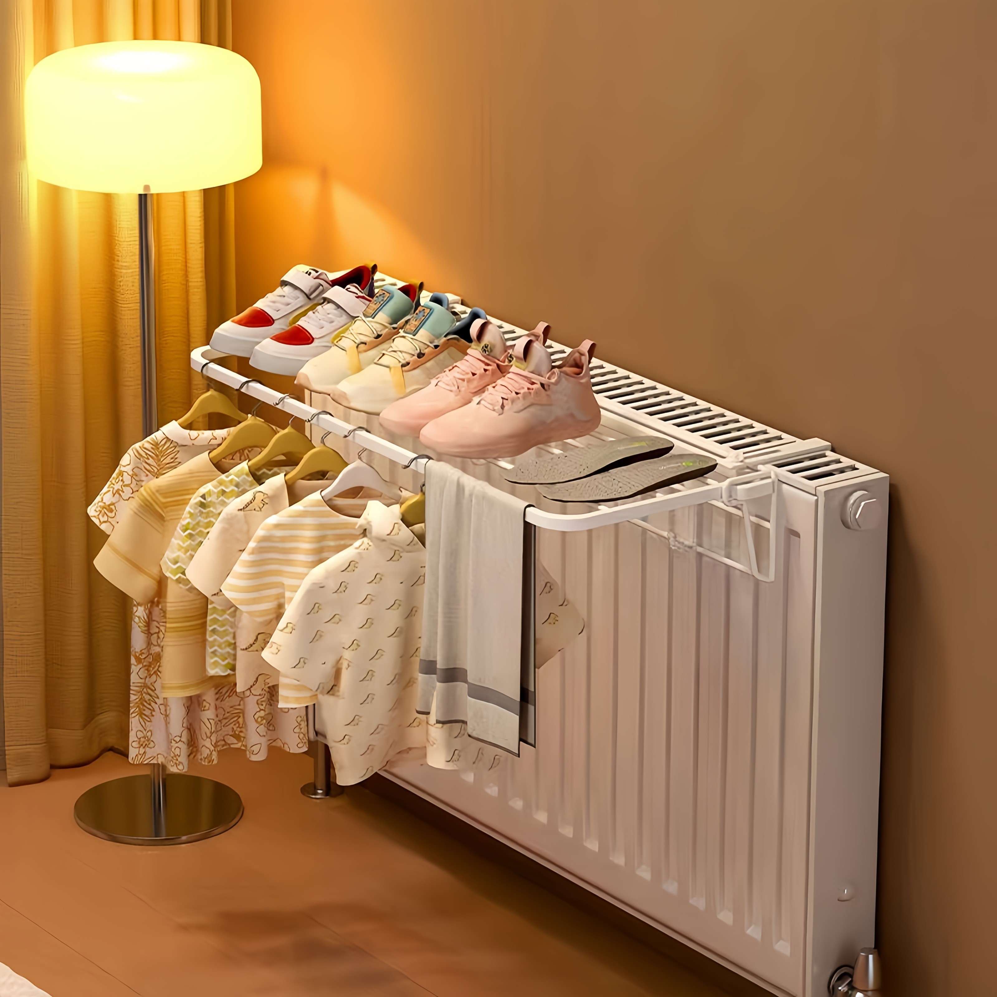 Radiator Clothes Drying Rack Space-Saving Warm-Air Drying Solution