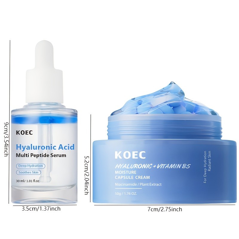 KOEC Hyaluronic Acid Hydration Duo Deep Moisture, Barrier Repair & Radiant Skin