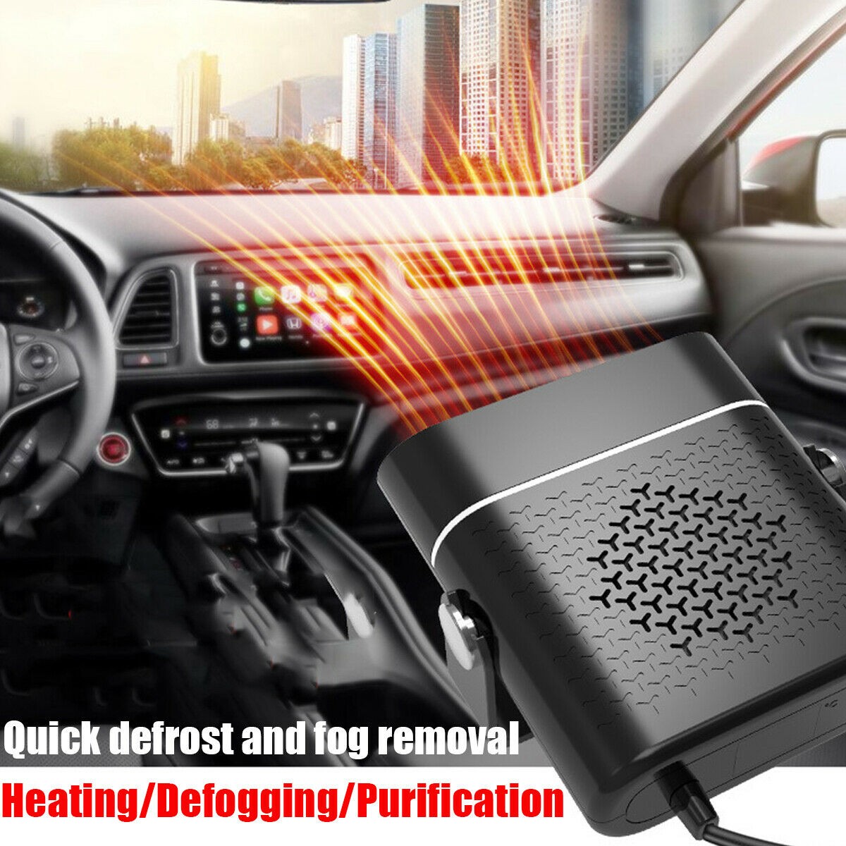 3-in-1 Portable Car Heater with 360 Rotation