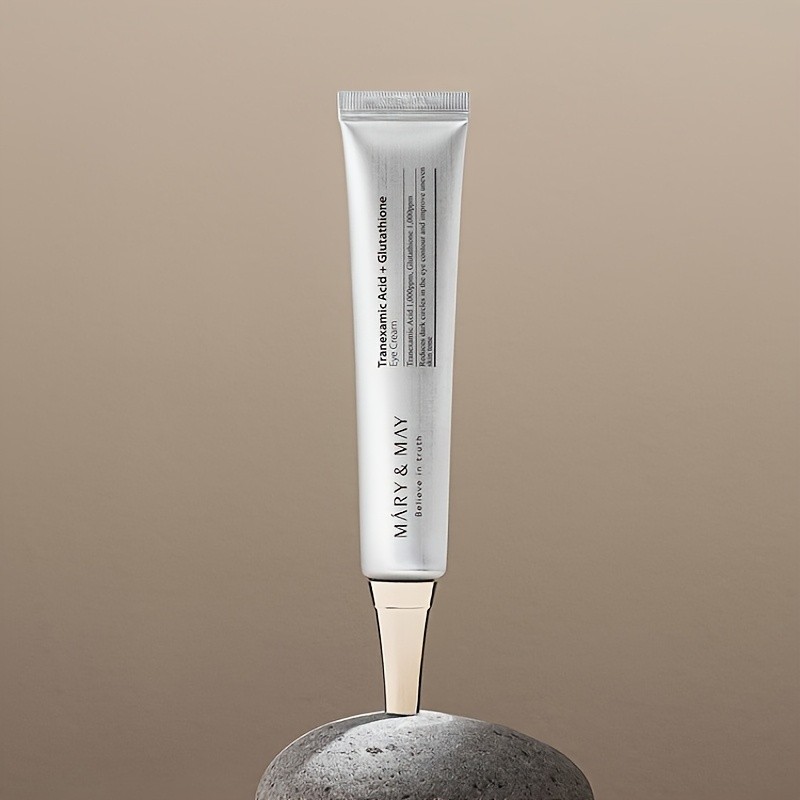 Mary & May Tranexamic Acid + Glutathione Eye Cream  Brighten, Smooth & Revitalise the Eye Area