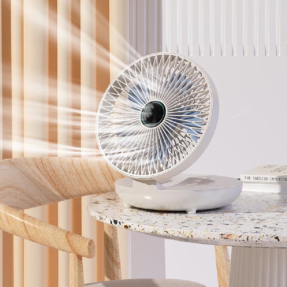 Wall-Mounted Fan with Night Light